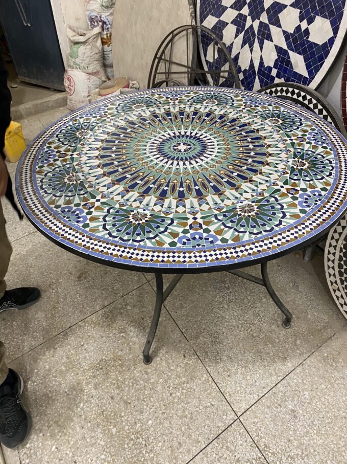 Exclusive Moorish Moroccan Mosaic Table