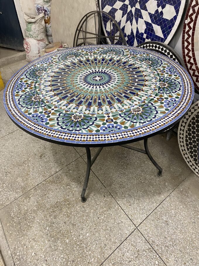Exclusive Moorish Moroccan Mosaic Table