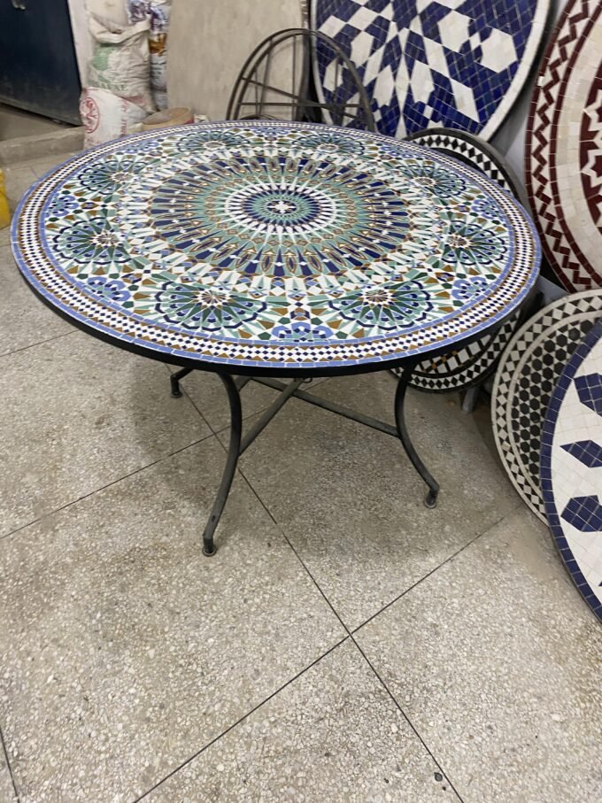 Exclusive Moorish Moroccan Mosaic Table