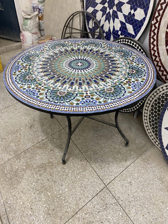 Exclusive Moorish Moroccan Mosaic Table