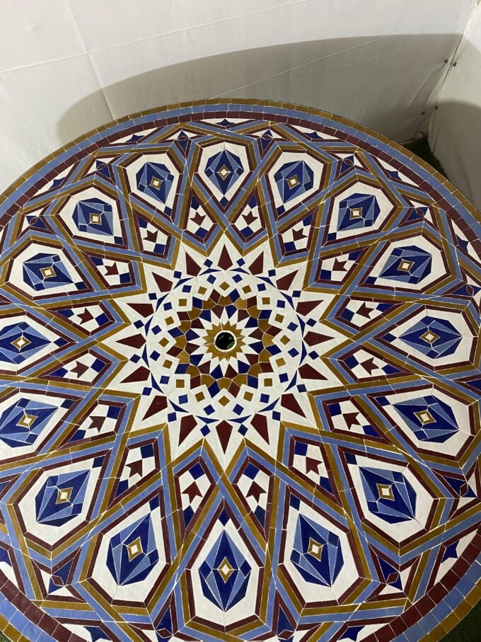 Exclusive Moorish Decor Moroccan Mosaic Table