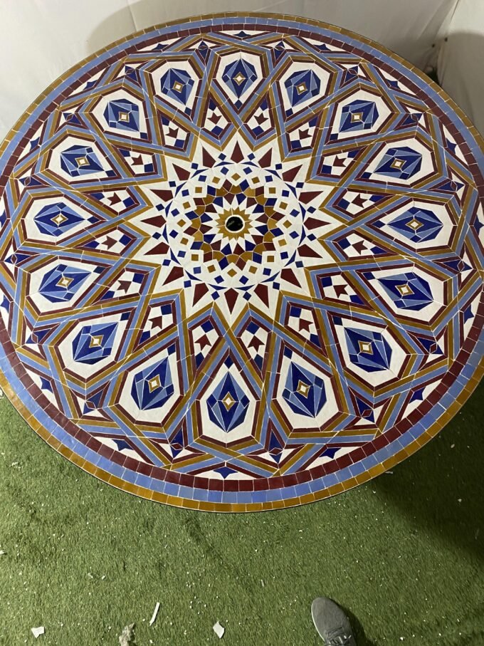 Exclusive Moorish Decor Moroccan Mosaic Table