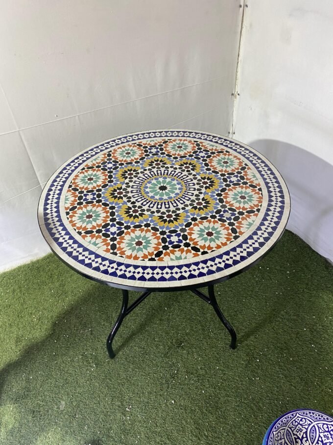 Moroccan Antique Mosaic Outdoor & Indoor Table