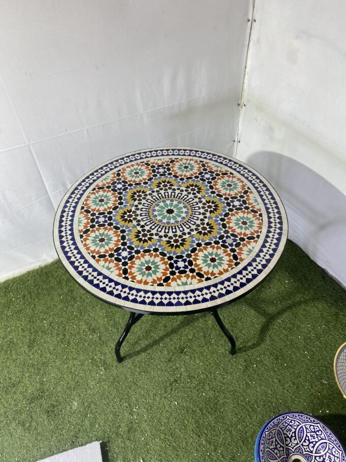 Moroccan Antique Mosaic Outdoor & Indoor Table