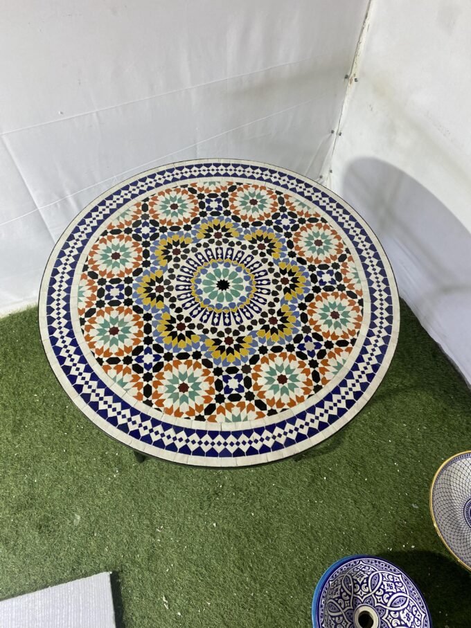 Moroccan Antique Mosaic Outdoor & Indoor Table