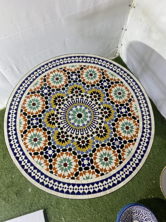 Moroccan Antique Mosaic Outdoor & Indoor Table