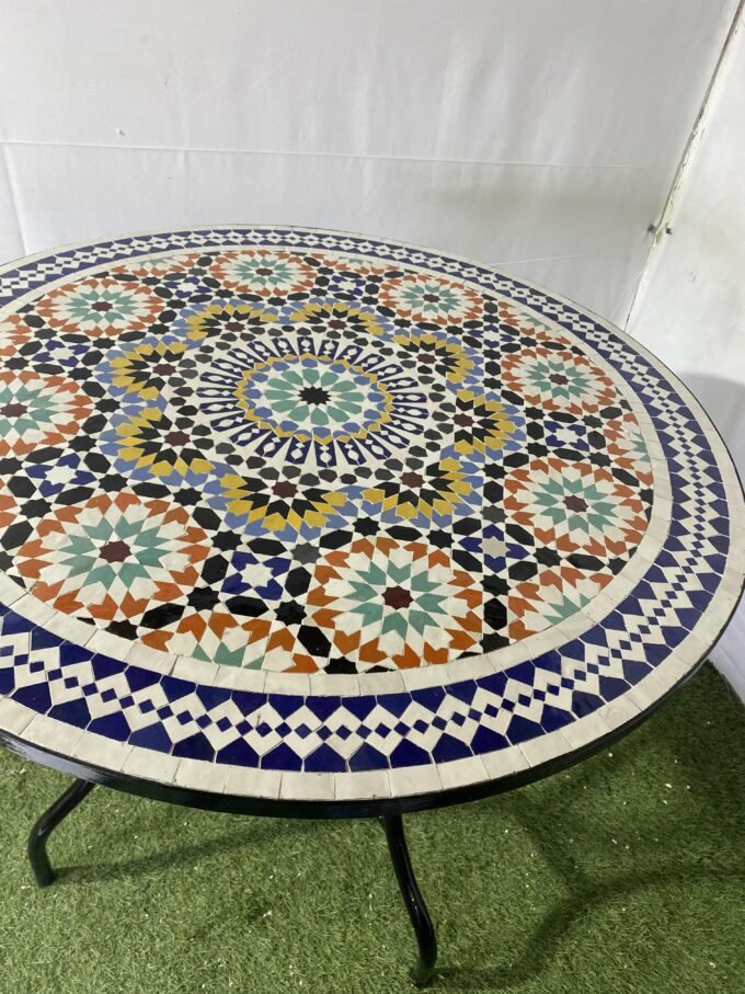 Moroccan Antique Mosaic Outdoor & Indoor Table