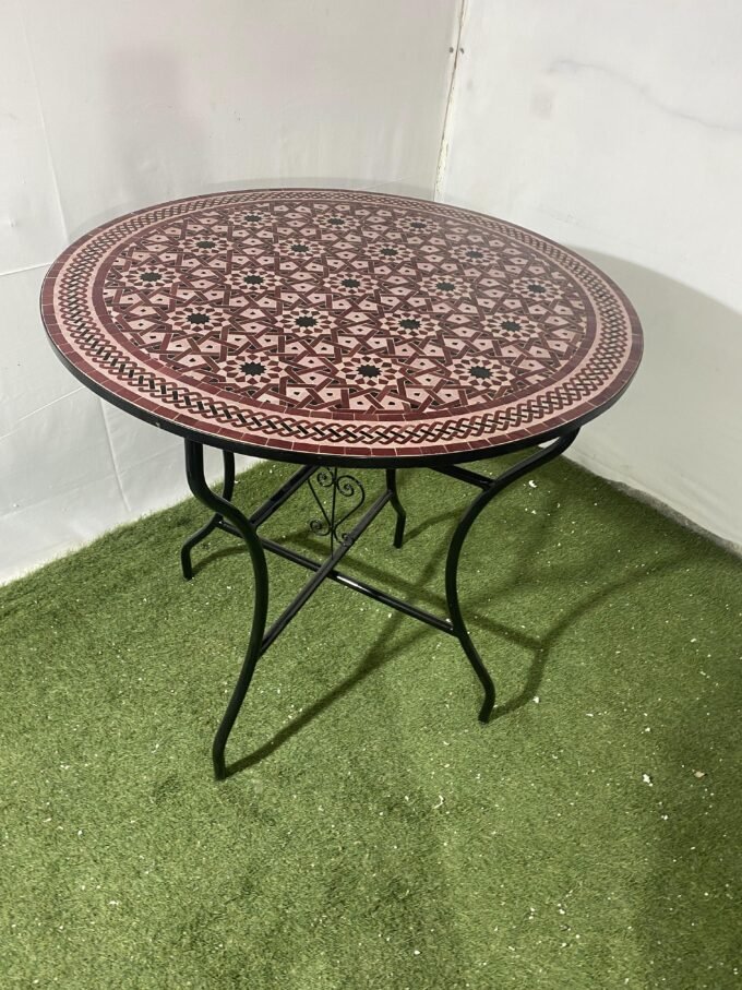 Moorish Traditional Artisan Moroccan Mosaic Table