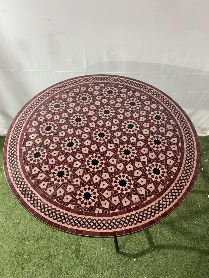 Moorish Traditional Artisan Moroccan Mosaic Table