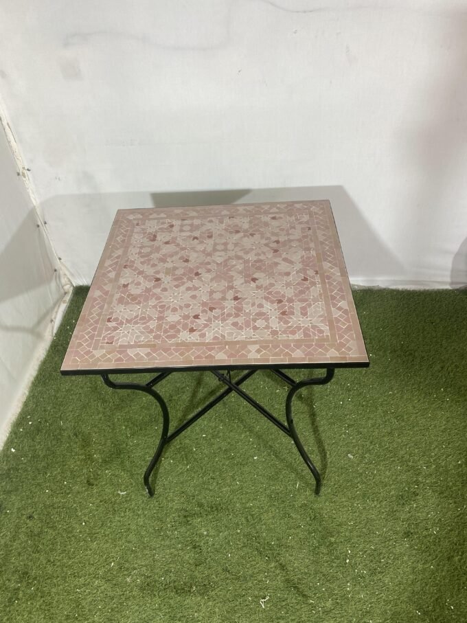 Moorish Moroccan Style Mosaic Saquare Table