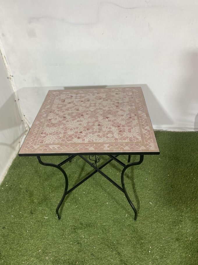 Moorish Moroccan Style Mosaic Saquare Table