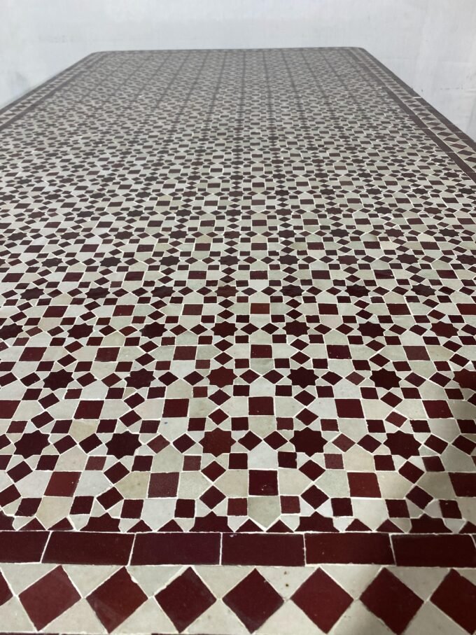 Moorish Rectangular handcrafted Moroccan Mosaic Table