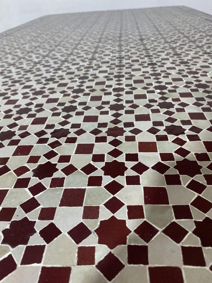 Moorish Rectangular handcrafted Moroccan Mosaic Table
