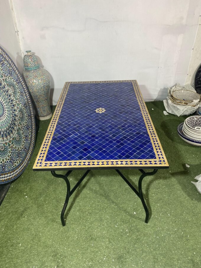 Moorish Handmade Moroccan Mosaic Dinner Table