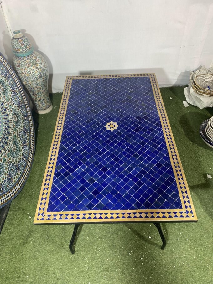 Moorish Handmade Moroccan Mosaic Dinner Table