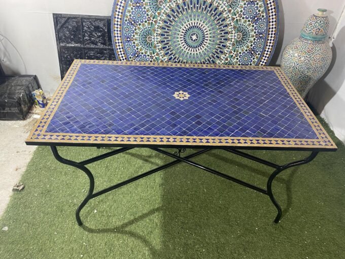 Moorish Handmade Moroccan Mosaic Dinner Table