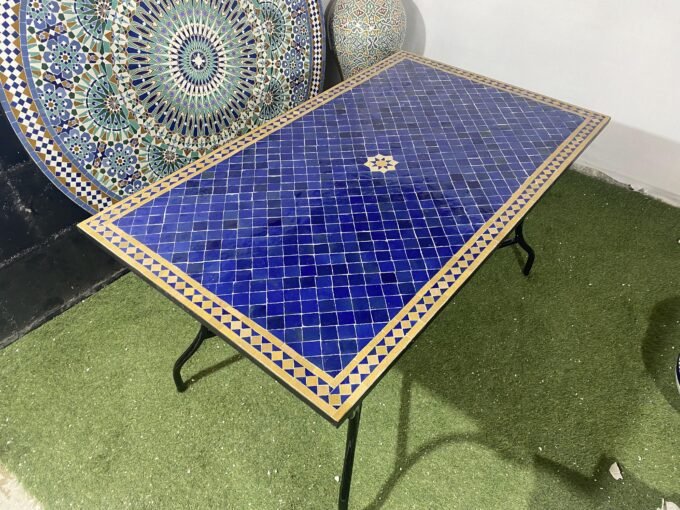 Moorish Handmade Moroccan Mosaic Dinner Table
