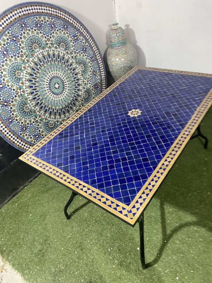 Moorish Handmade Moroccan Mosaic Dinner Table