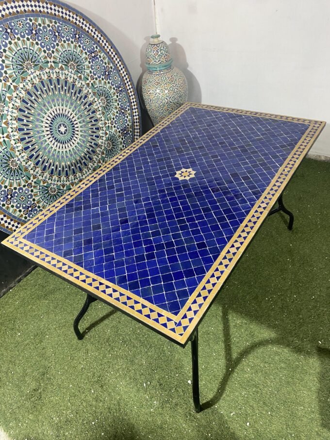 Moorish Handmade Moroccan Mosaic Dinner Table