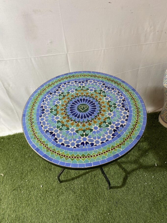 Mid Century Dining Handmade Colorfull Table