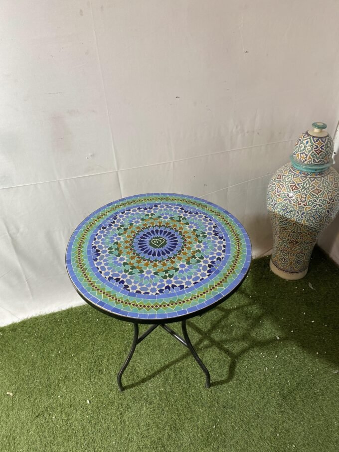 Mid Century Dining Handmade Colorfull Table