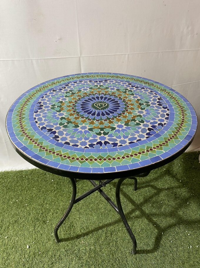 Mid Century Dining Handmade Colorfull Table