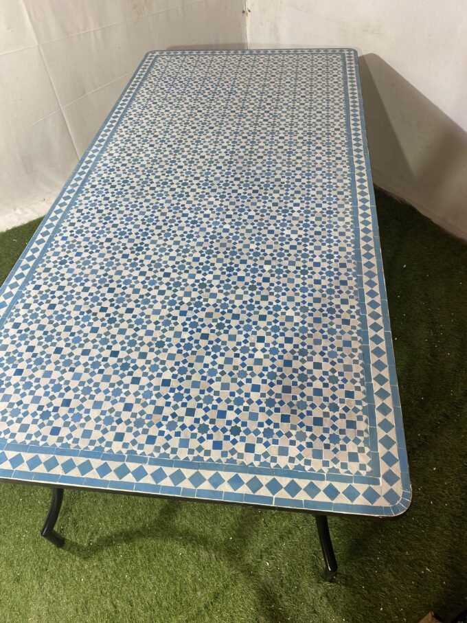 Moorish Rectangular Handmade Moroccan Table