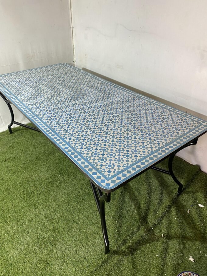 Moorish Rectangular Handmade Moroccan Table