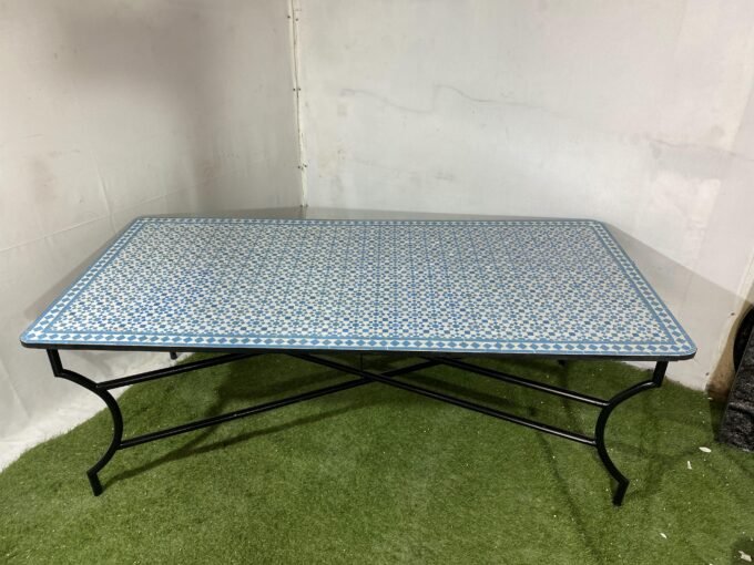 Moorish Rectangular Handmade Moroccan Table