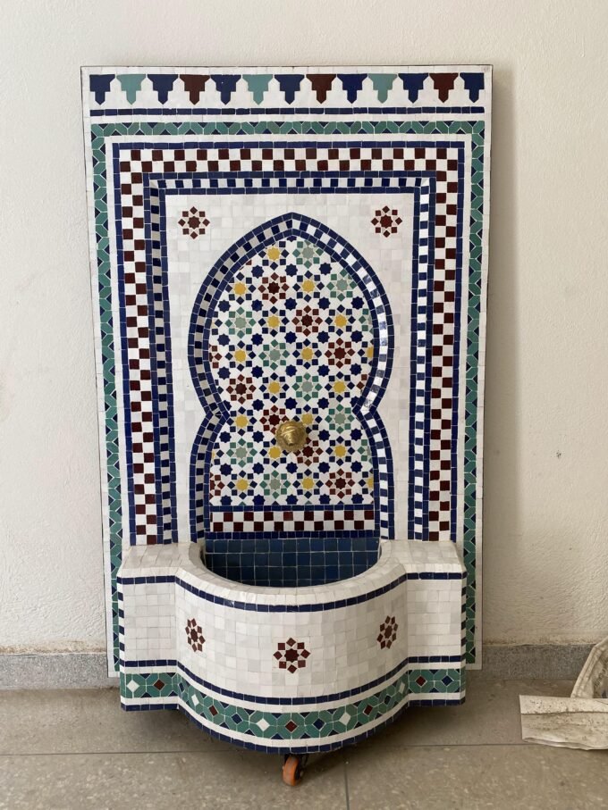 Moorish Handcrafted Moroccan Mosaic Fountain