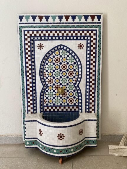 Moorish Handcrafted Moroccan Mosaic Fountain
