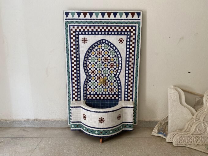 Moorish Handcrafted Moroccan Mosaic Fountain
