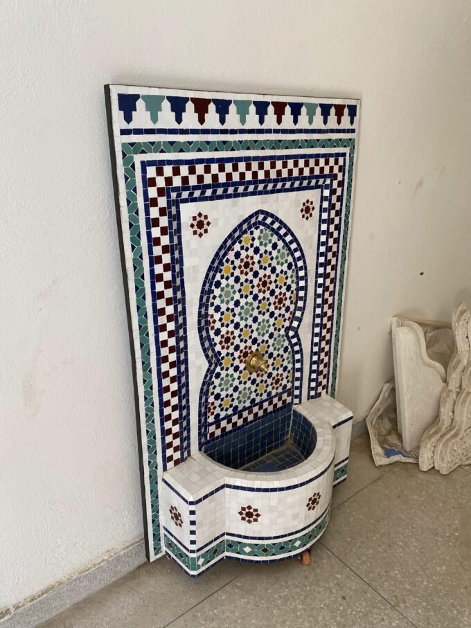 Moorish Handcrafted Moroccan Mosaic Fountain