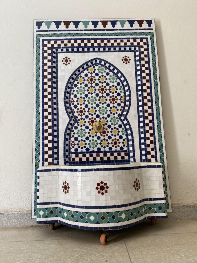 Moorish Handcrafted Moroccan Mosaic Fountain