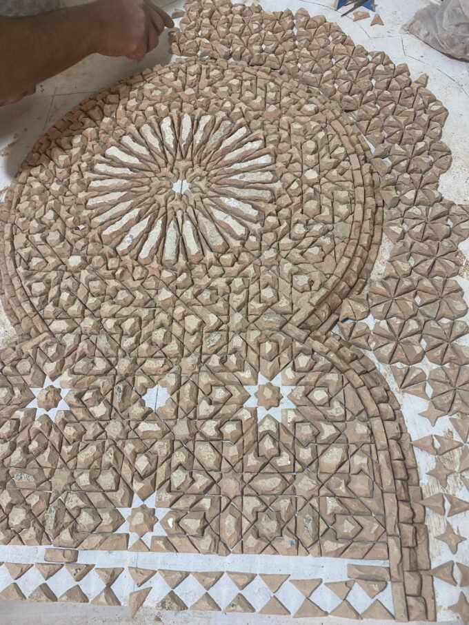 Moorish Moroccan Mosaic Garden and Indoor fountain