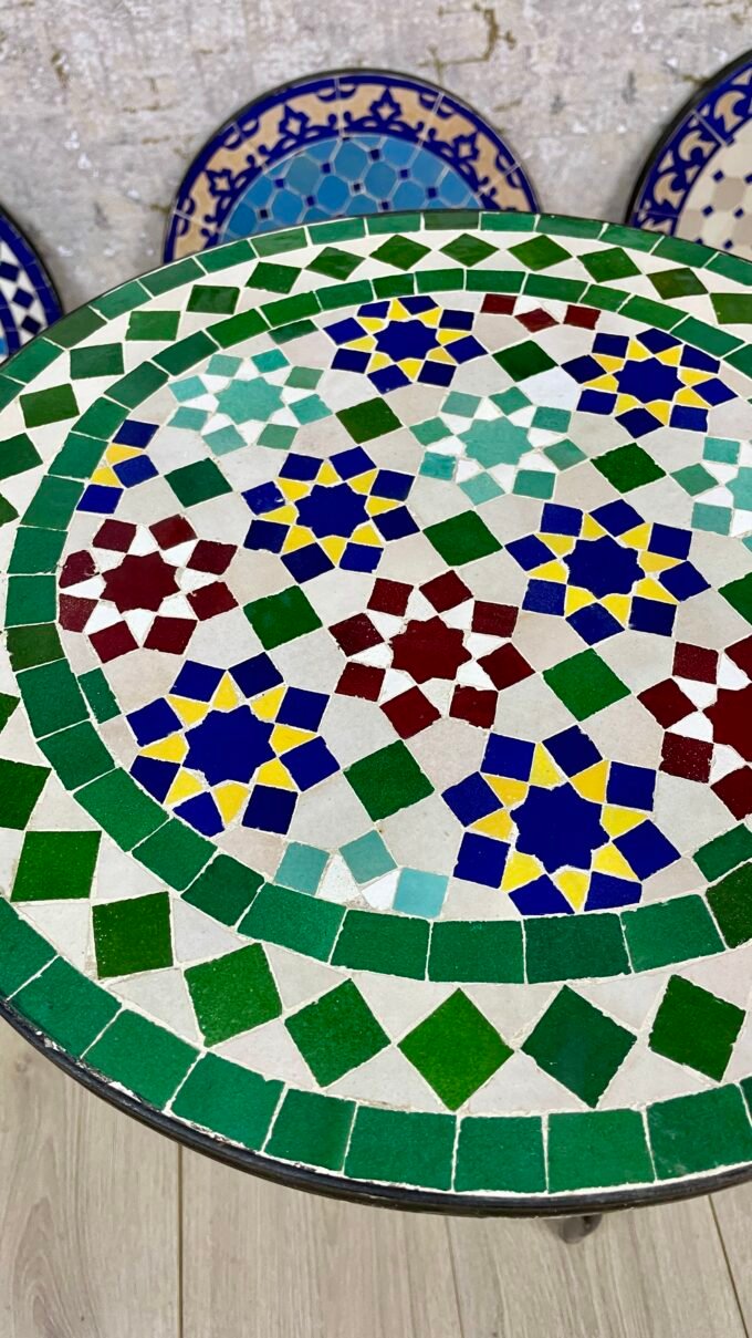 Personalized Handmade Moroccan Mosaic Table