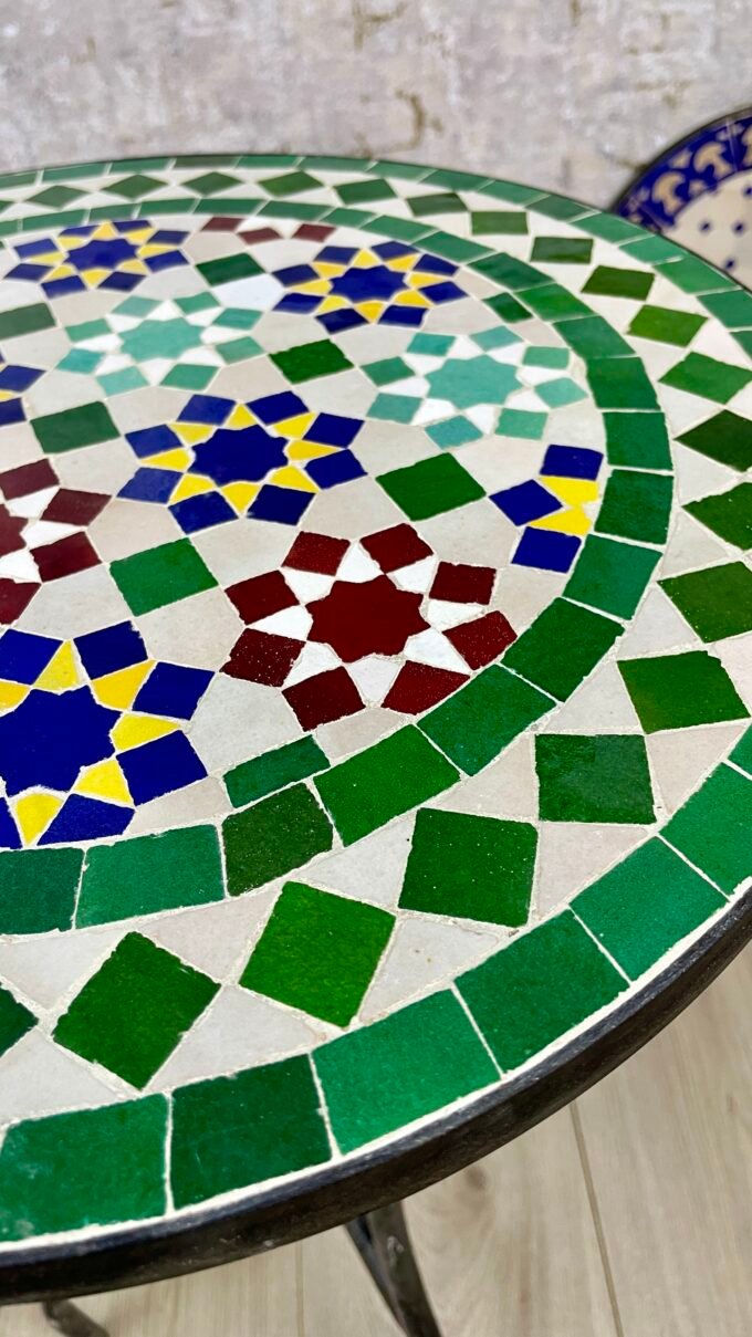 Personalized Handmade Moroccan Mosaic Table