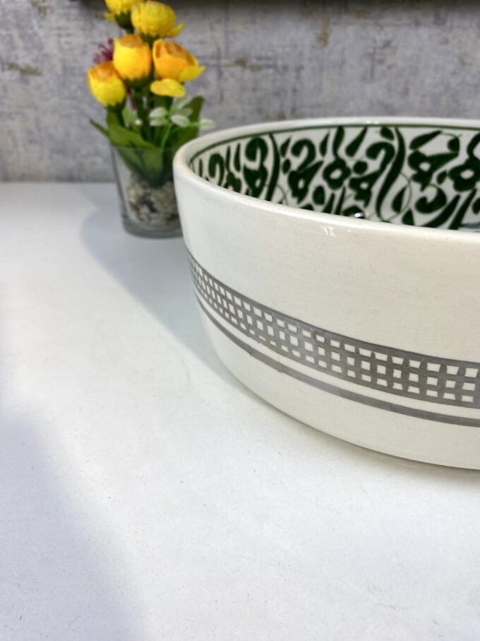 Moroccan Sink With Silver Modern-Artisanal