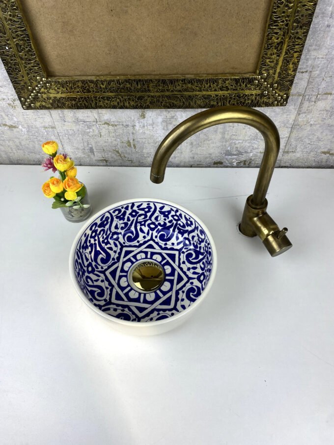 Moorish Custom Moroccan Handmade Bowl Sink