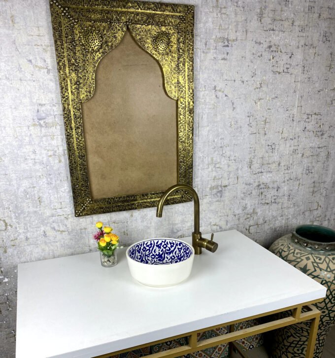 Moorish Custom Moroccan Handmade Bowl Sink
