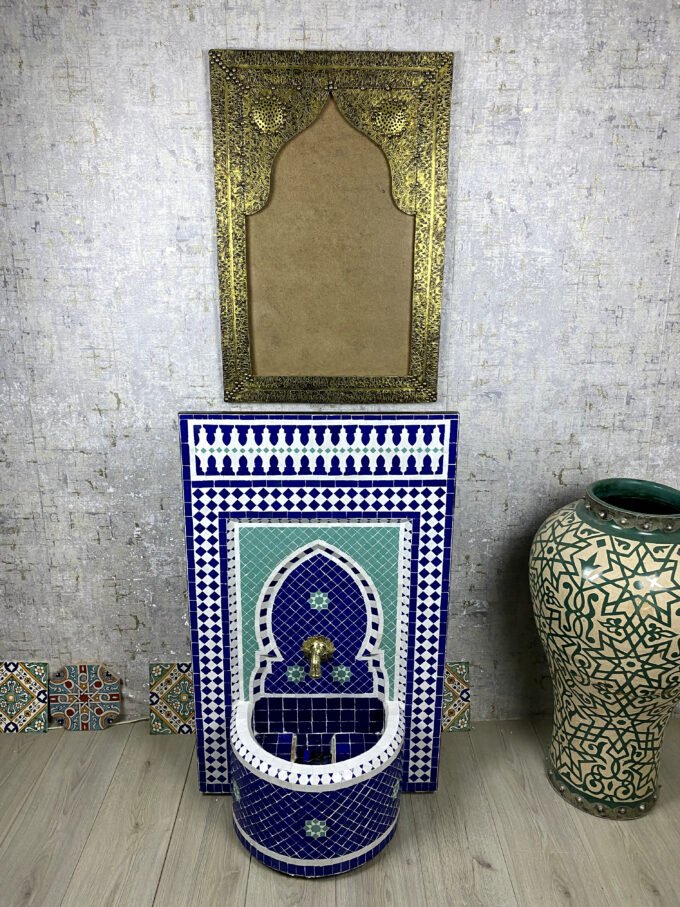 Beautiful Handcrafted Moroccan Mosaic Fountain