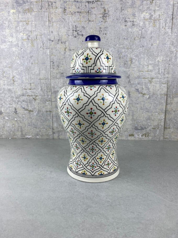 Luxury Hand-painted Moroccan Jar