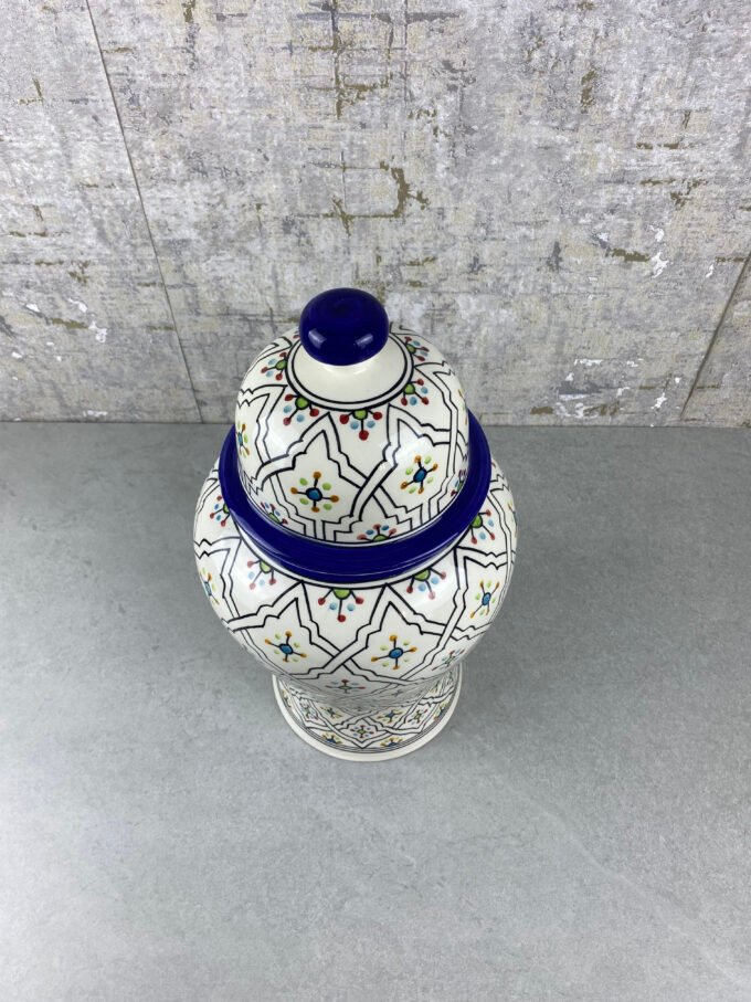 Luxury Hand-painted Moroccan Jar