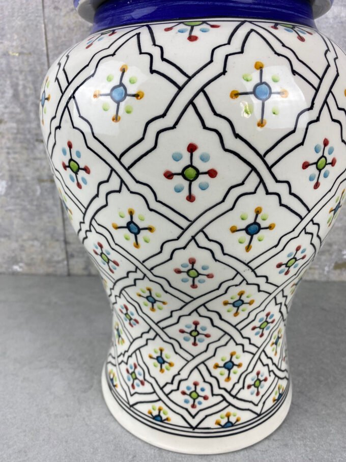 Luxury Hand-painted Moroccan Jar