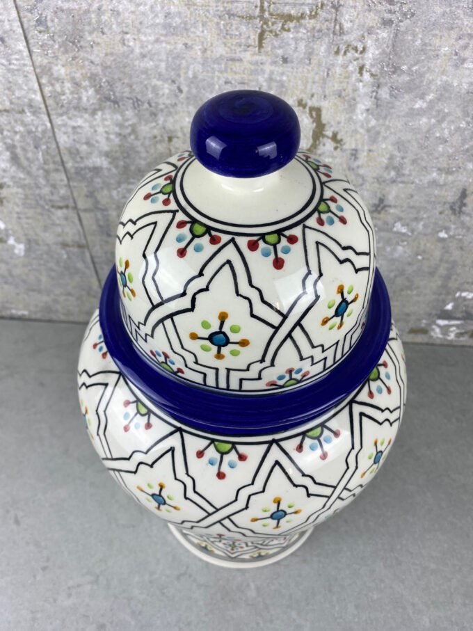 Luxury Hand-painted Moroccan Jar