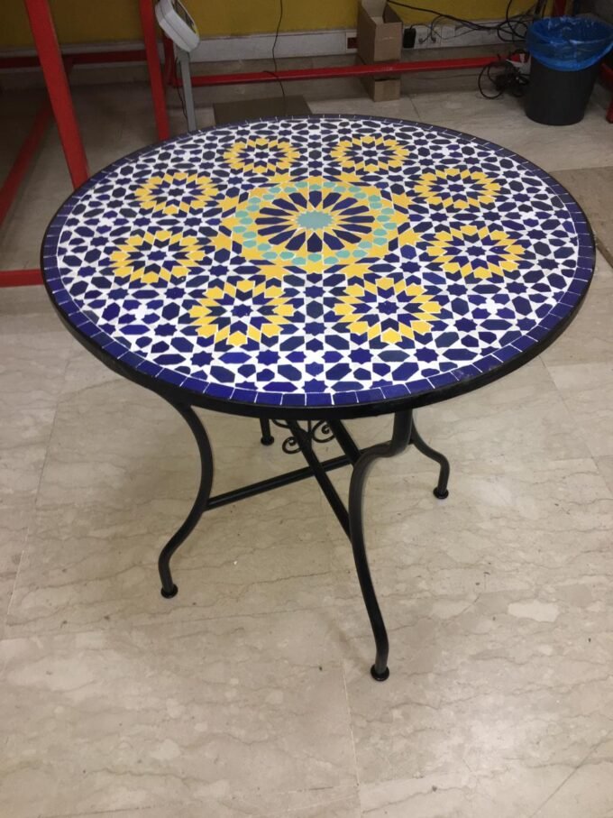 Luxury Handcrafted Moroccan Mosaic Table