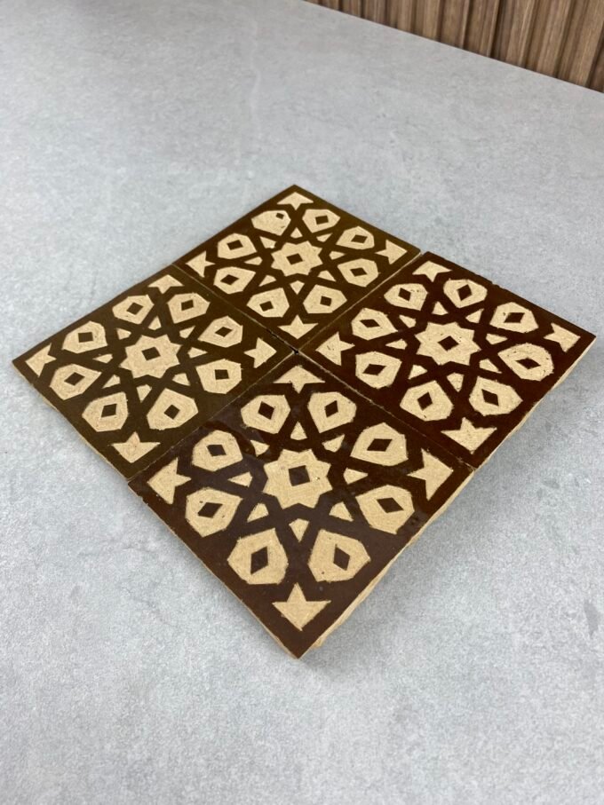 Hand-painted Moroccan Ceramic Tiles