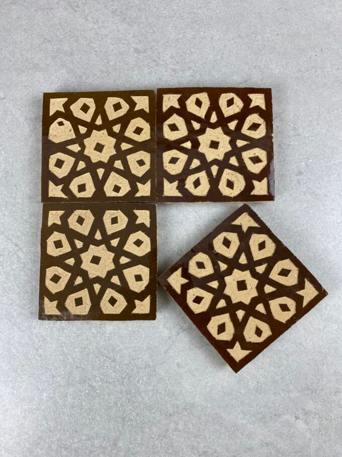 Hand-painted Moroccan Ceramic Tiles