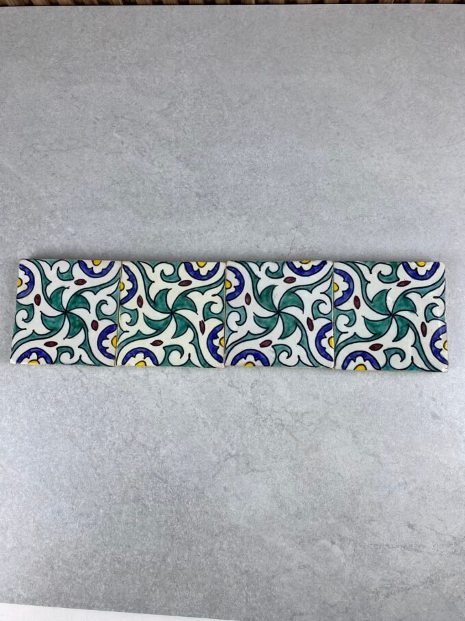 Handpainted Bathroom Decor Ceramic Tiles
