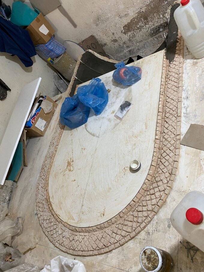 Handmade Green Moroccan Mosaic Fountain